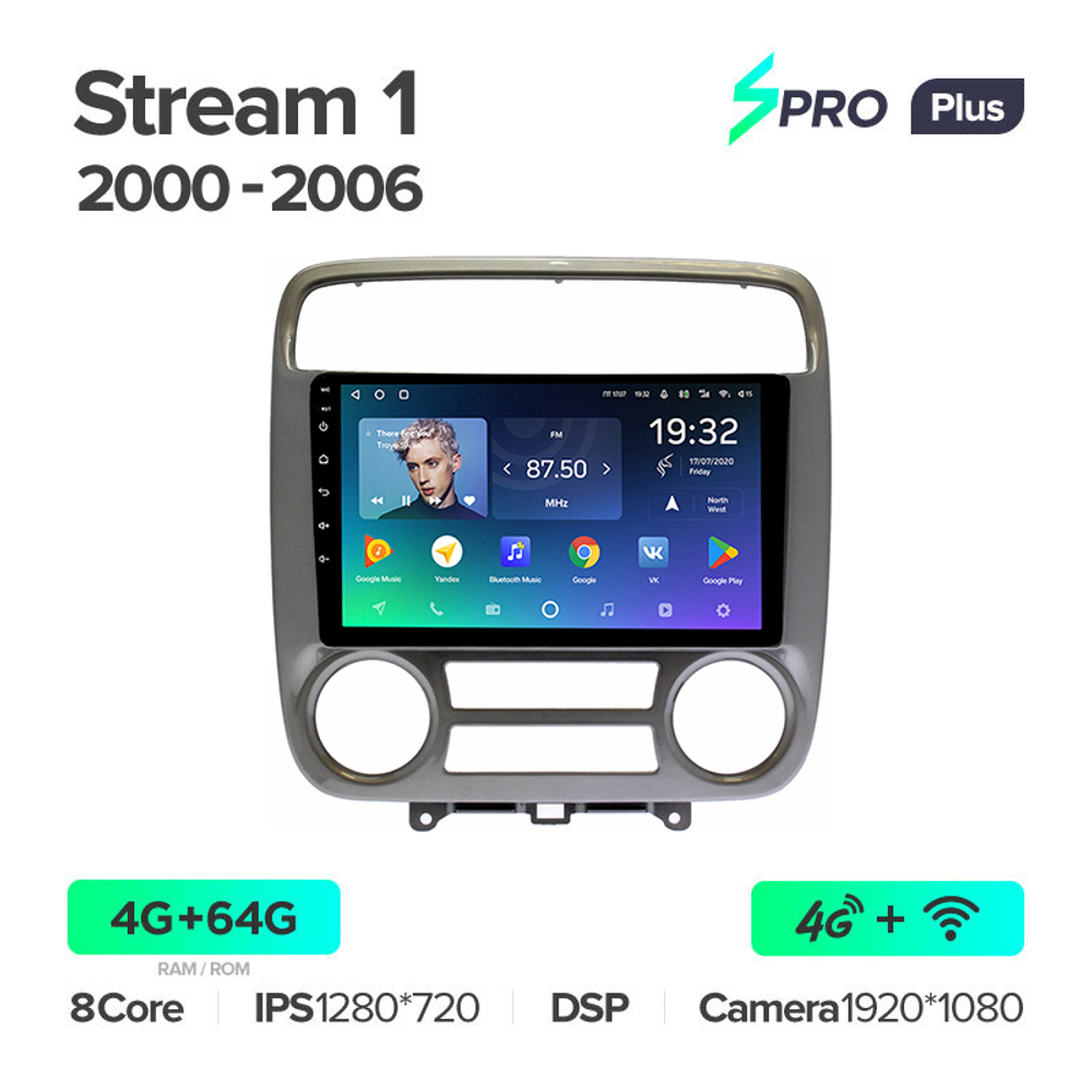 Teyes SPRO Plus 9"для Honda Stream 1 2000-2006