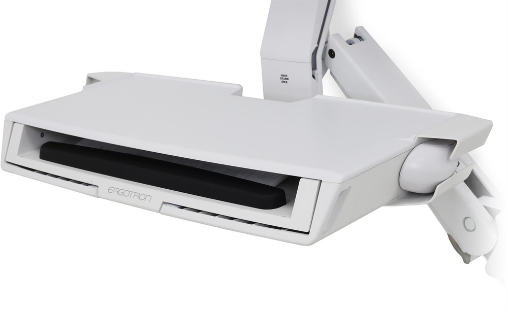 Крепление "Рука" Ergotron StyleView Sit-Stand Combo System с дополнительной рабочей поверхностью (45-260-216 / 45-261-026), Серебряный