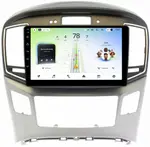 Магнитола для Hyundai H1, Grand Starex 2015-2022 (ШГУ монохром, авто с часами) - Teyes CC4L монитор 9" IPS, Android 14, Быстрая, Snapdragon 662, CarPlay, 4G SIM-слот