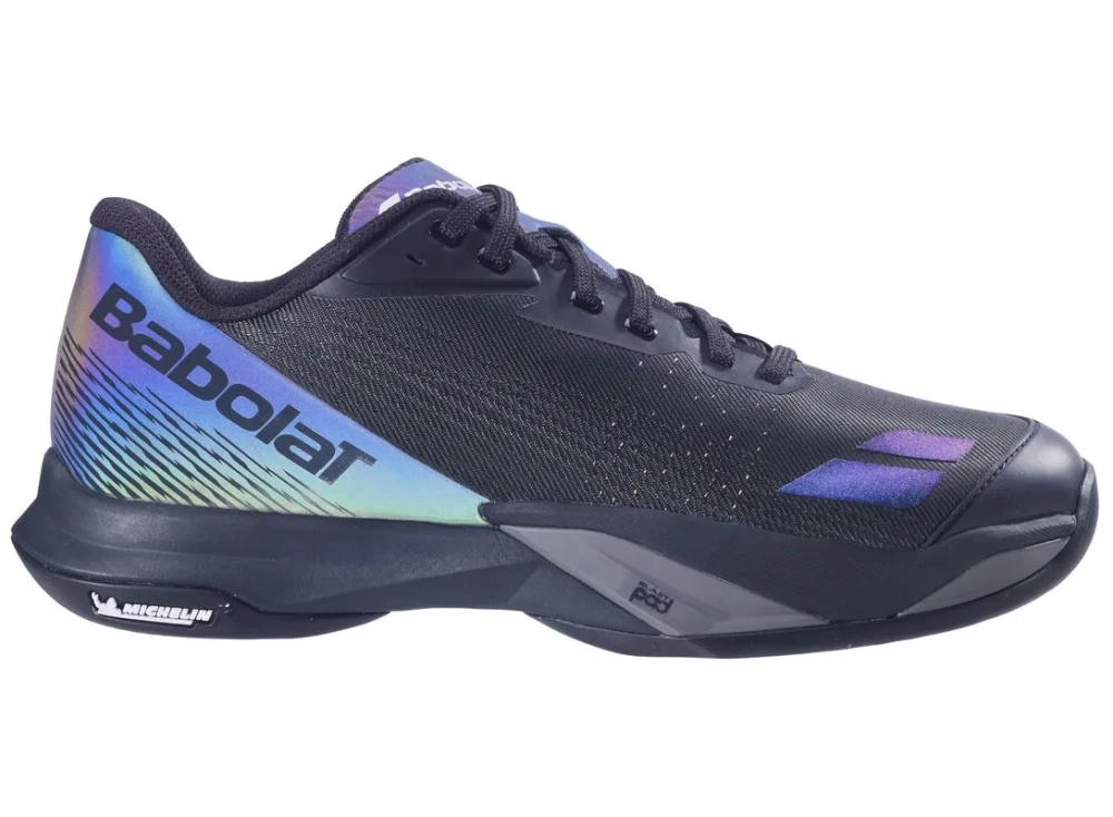 Мужские кроссовки теннисные Babolat Jet Mach 4 All Court Spectra Edition - black/spectra