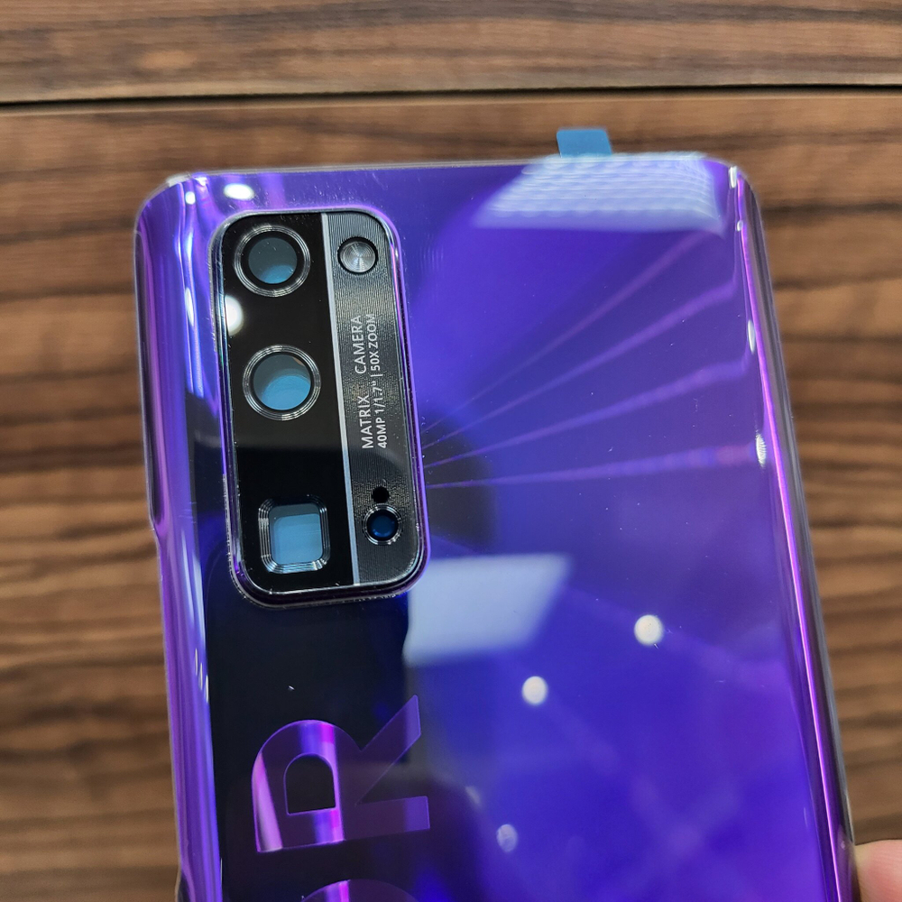 Крышка для Honor 30 Pro Plus - задняя стеклянная панель "хорошее качество" (фиолетового цвета)