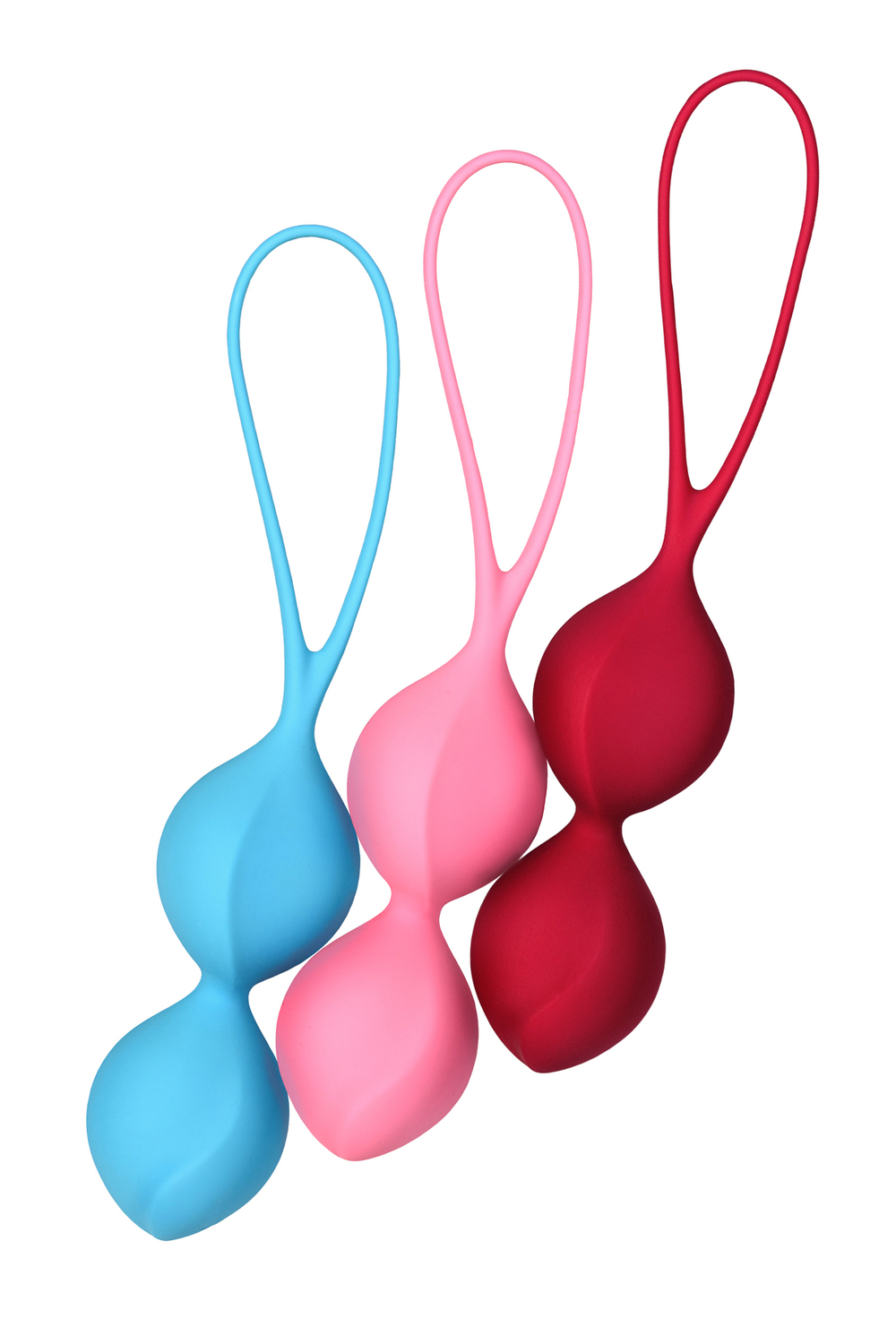 Набор вагинальных шариков Satisfyer  Balls C03 Double, силикон, ассорти,  3 см.