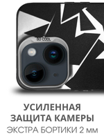 Дизайнерский чехол из пластика для IPHONE 14 PLUS с усиленной защитой камеры и глянцем