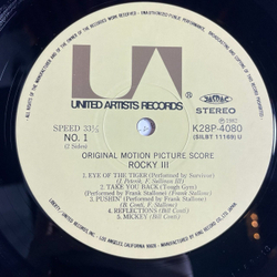 Винтажная виниловая пластинка LP Bill Conti Rocky III Motion Picture Score (Japan 1982) (Obi) Eye Of The Tiger