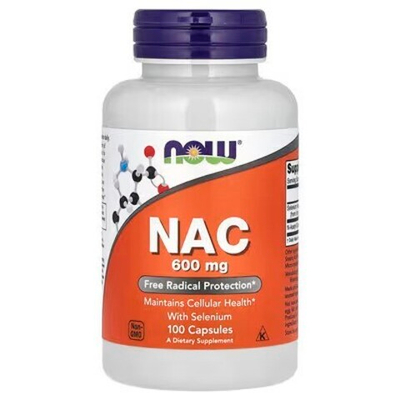 NOW Foods, NAC with Selenium, 100 Capsules | Selenli NAC, 100 kapsula