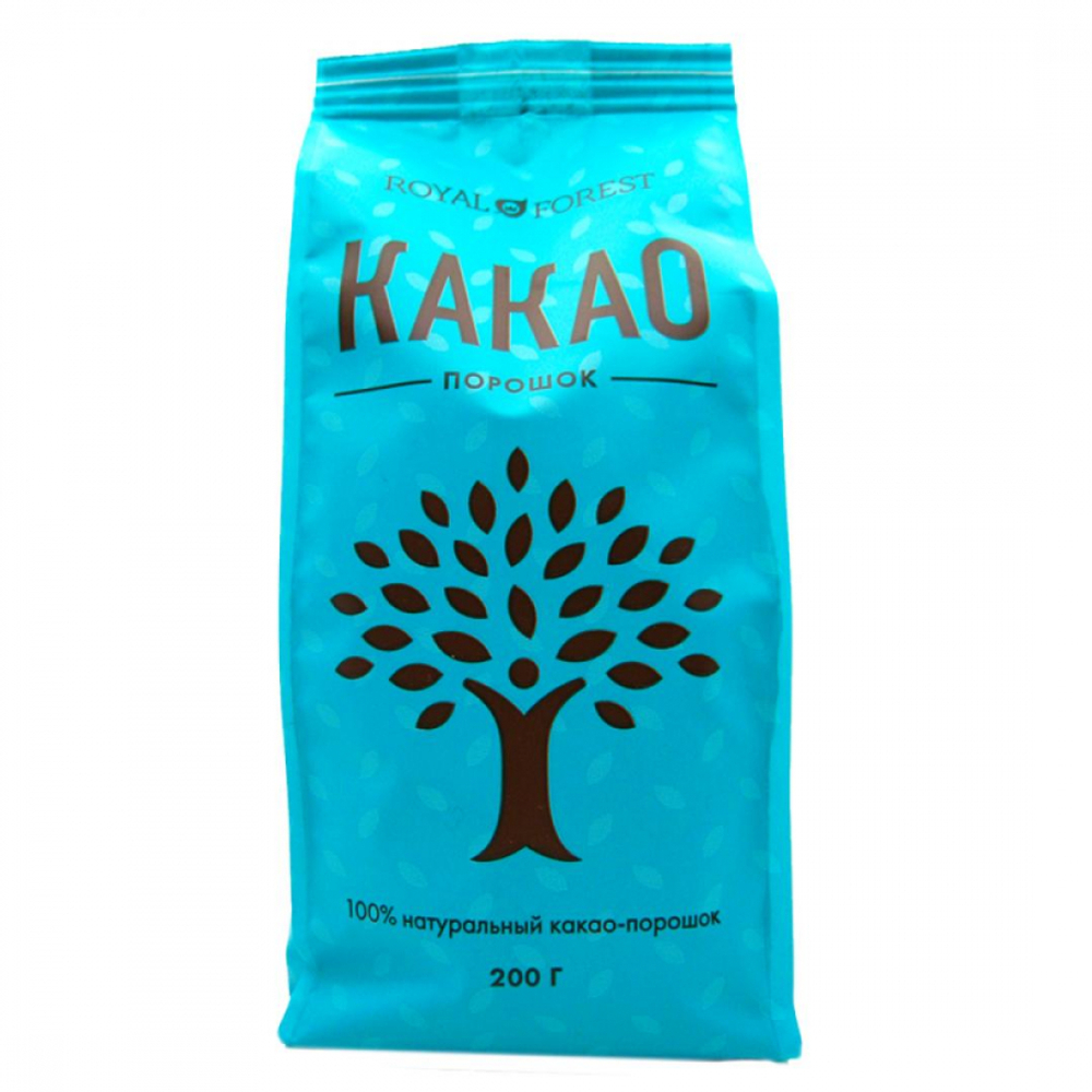 Какао-порошок (cocoa powder) Royal Forest | Роял Форест 200г
