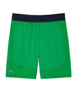 Мужские теннисные шорты Lacoste Ultra Dry Stretch Tennis - зеленый