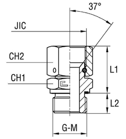 Штуцер FNE JIC 9/16" BSP 1/4"