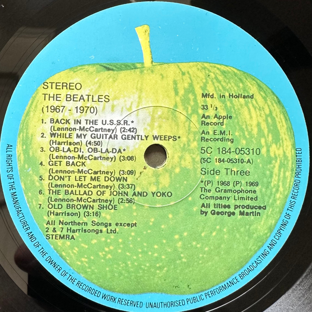 The Beatles - 1967-1970 2LP (Голландия)