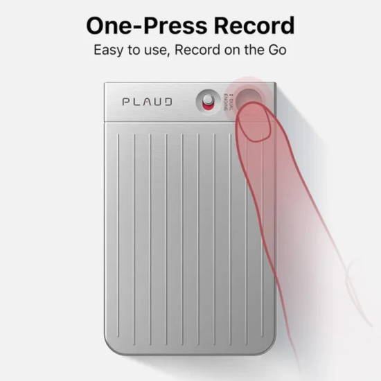 Диктофон Plaud Note с искусственным интеллектом ChatGPT, 64Gb, чёрный