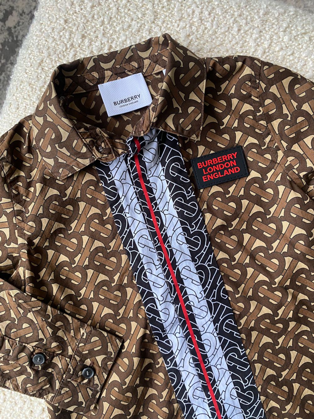 Хлопковый костюм Burberry, 92