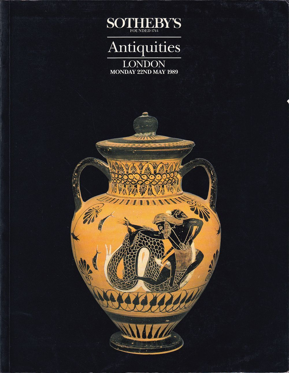 Каталог аукциона Sotheby's, Лондон, Древности от 22 мая 1989 года