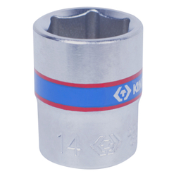 Головка торцевая стандартная шестигранная 1/4", 14 мм KING TONY 233514M