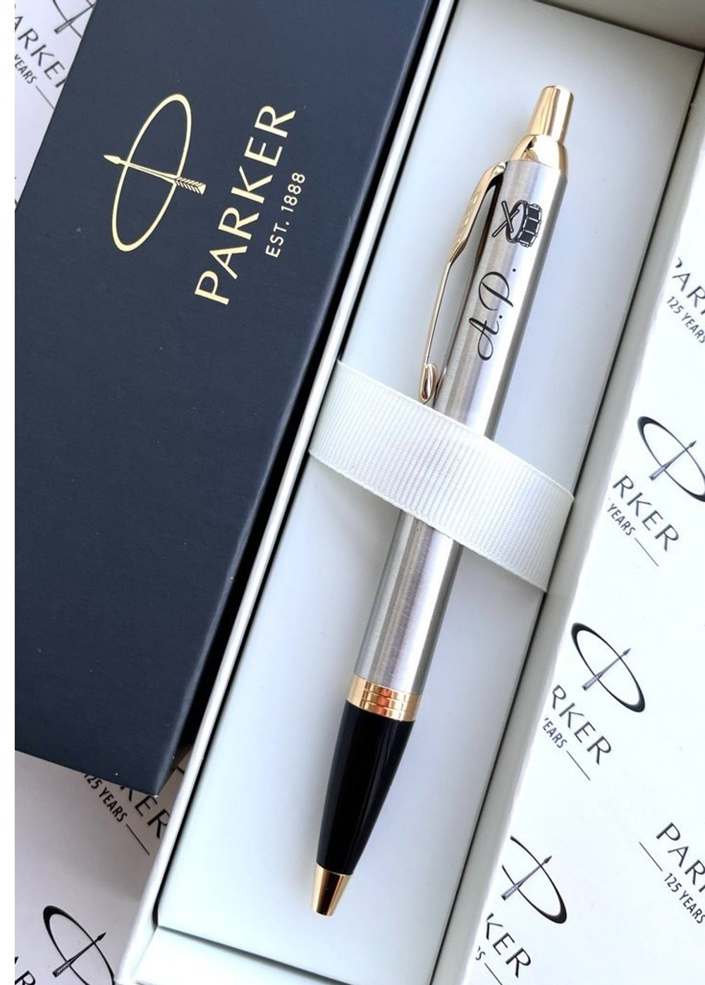 Шариковая ручка Parker IM Metal Core Brushed Metal GT