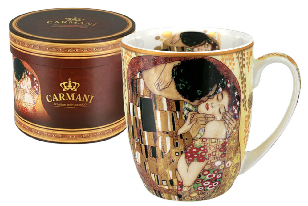 Кружка 0,4 л Поцелуй (Г.Климт) Carmani