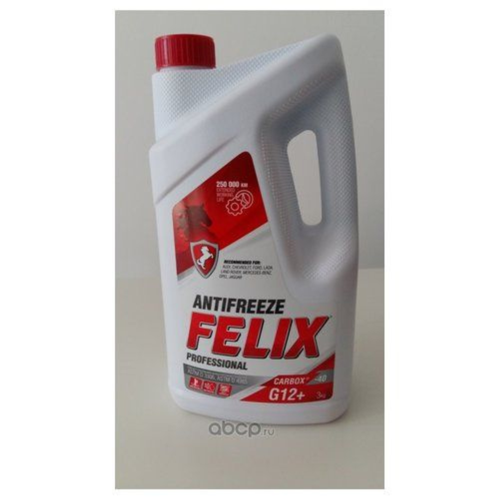 Антифриз Felix CARBOX G12 готовый -40C красный 3 кг 430206326