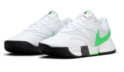 Женские Кроссовки теннисные Nike Court Lite 4 - white/poison green/black