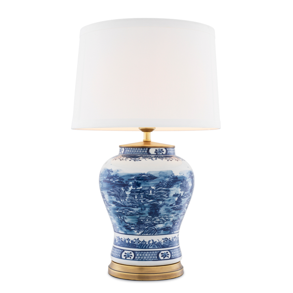 Лампа настольная Table Lamp Chinese Blue арт.112085