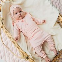 Боди-кимоно с длинным рукавом и крылышками "Камелия" 0+