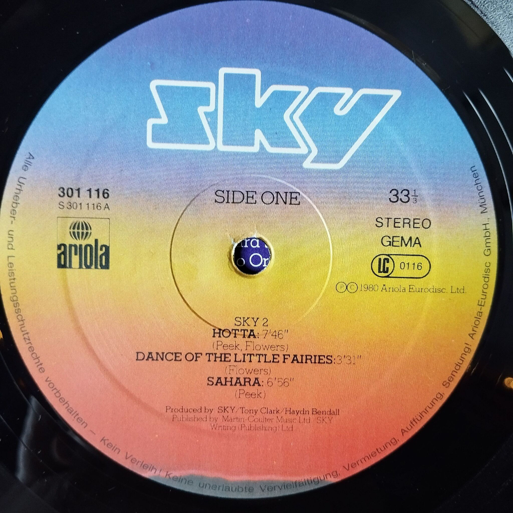 Винтажная виниловая пластинка LP Sky 2 (Germany 1980) Sahara