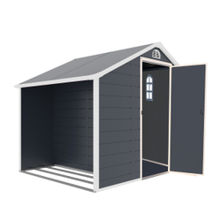 Пластиковый сарай с дровницей Wotex Storage-02-3