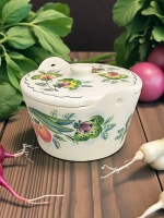 Солонка с крышкой Свежесть фаянс