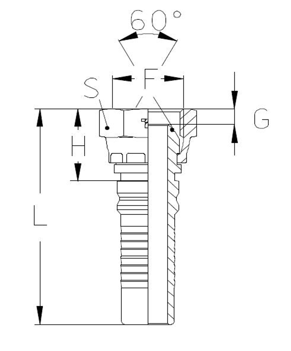 Фитинг DN 38 BSP (Г) 1.1/2 Interlock