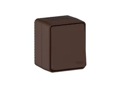 Выключатель кнопочный одноклавишный IP54 Systeme Electric AtlasDesign Profi54 Коричневый ATN546015