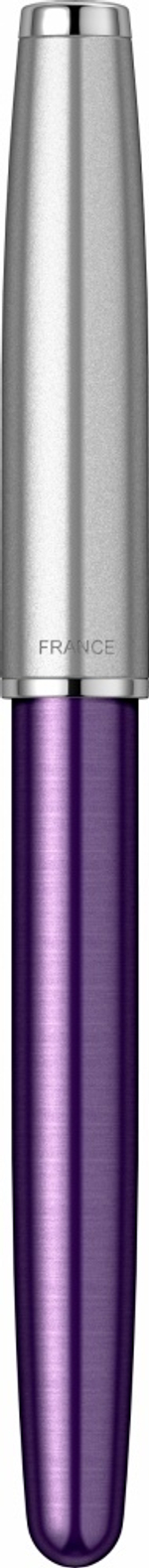 Перьевая ручка Parker Sonnet Essentials Violet SB Steel CT 2169366, перо: F, цвет чернил black, в подарочной упаковке.