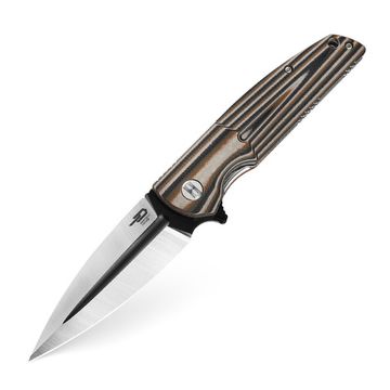 Складной нож Bestech Fin BG34C-2 c клинком из стали Sandvik™ 14C28N, рукоять G10