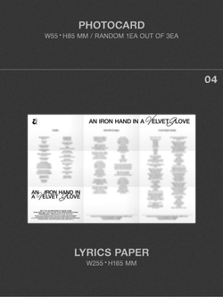 Альбом JINI - AN IRON HAND IN A VELVET GLOVE 1st EP Album PLVE RANDOM Version