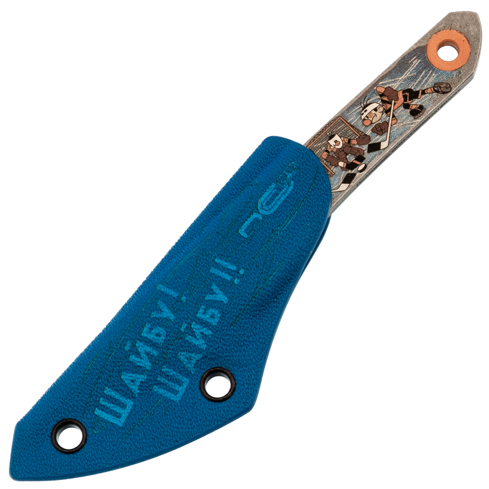 Нож скелетный N.C.Custom Koi Шайбу! Шайбу! Вымпел, сталь AUS-8