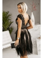 красивое черное миди платье из тюля + plus size