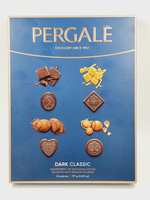 Набор конфет Pergale Dark Classic в темном шоколаде с начинками (шоколадная, карамельная, трюфельная, с фундуком) 171 г (из Литвы)