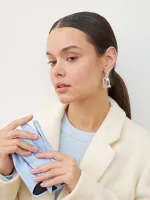 СЕРЬГИ "STATEMENT 2 IN 1"