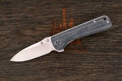 Нож складной QSP QS131-J Hawk, клинок 82мм, сталь Sandvik 14C28N, рукоять микарта