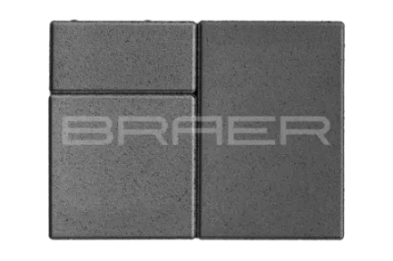 Тротуарная плитка Braer Старый город Ландхаус, Серый, 60 мм