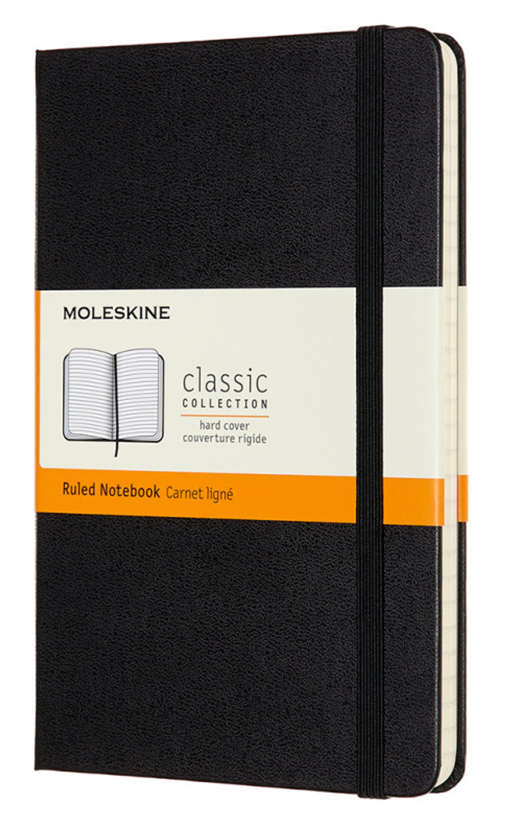 Блокнот Moleskine Classic (QP050) 11.5х18 см, 208стр. в линейку, твердая обложка, черный