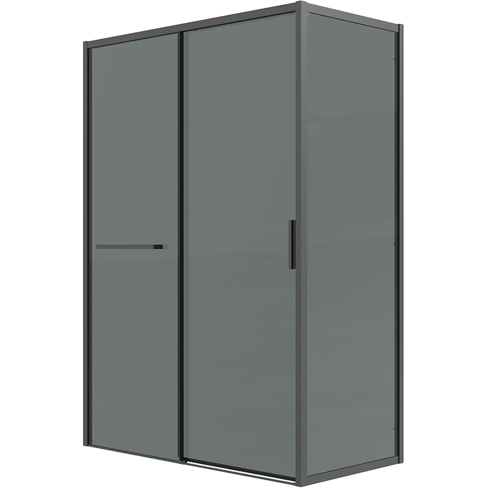 Душевой уголок Grossman Style 130х80 120.K33.05.1380.21.10 профиль Черный матовый стекло тонированное