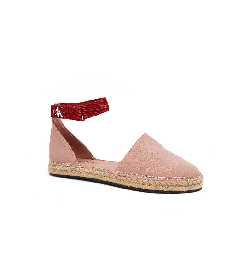 Эспадрильи Ankle CALVIN KLEIN JEANS - пудро-розовый(YW0YW01027)
