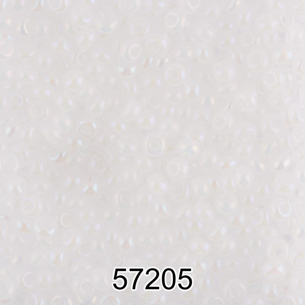 Бисер Preciosa 10/0 (2.3 мм), 500 г, 57205 (Ф067) белый/меланж