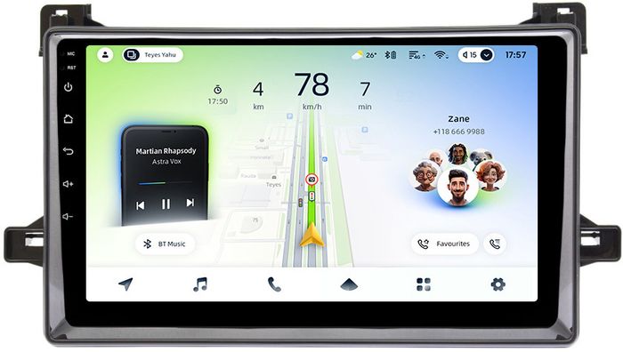 Магнитола для Toyota Prius 50 2015-2018, PHV 2017+ - Teyes CC4L монитор 9" IPS, Android 14, Быстрая, Snapdragon 662, CarPlay, 4G SIM-слот