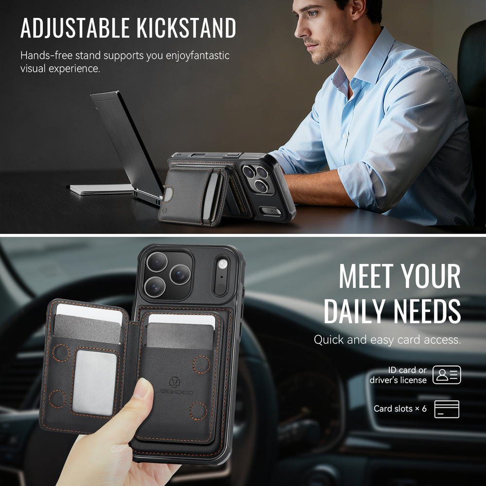 Чехол CaseMe Cardholder 2 in 1 iPhone 17 Pro