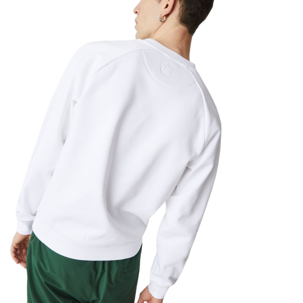 Мужская теннисная кофта Lacoste Men's SPORT Sweatshirt - white/blue marine