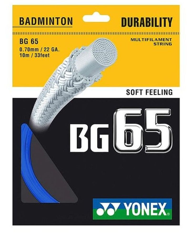 Струны для бадминтона Yonex BG 65 (10 m) - небесный
