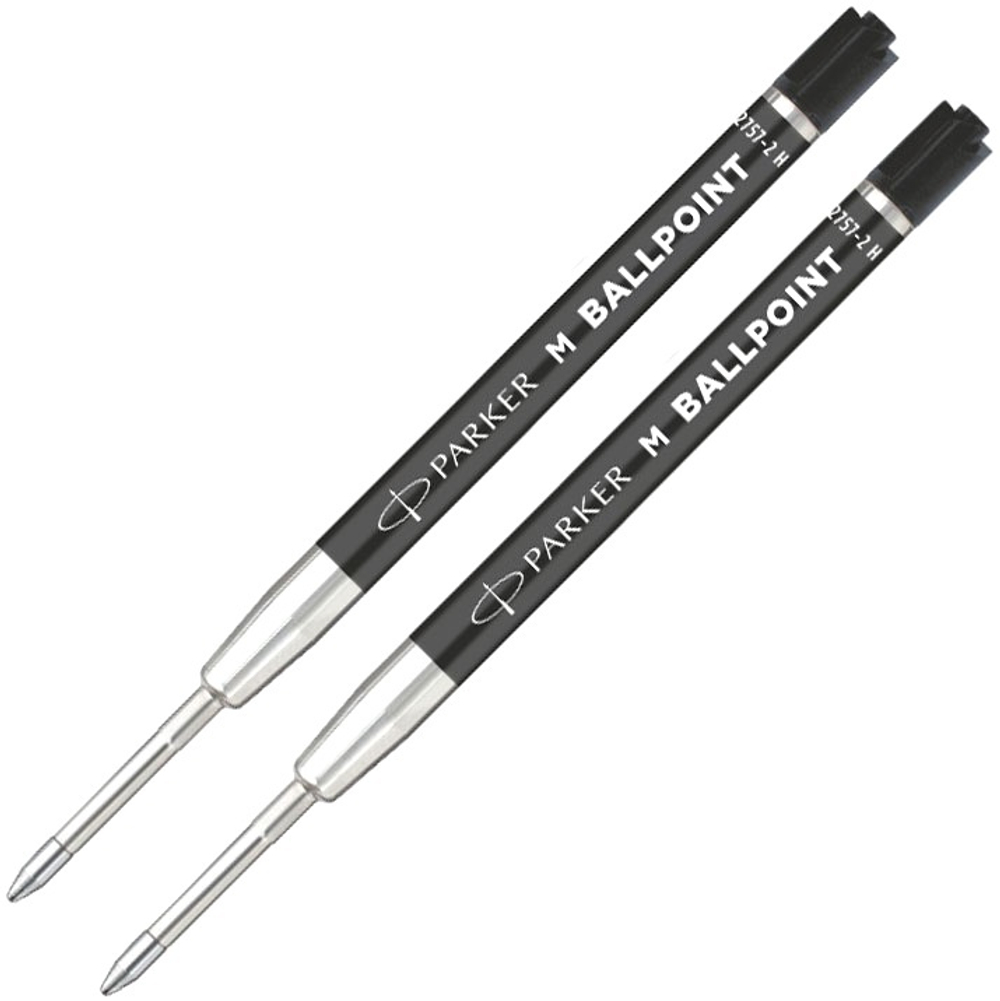 Parker стержень для шариковой ручки QuinkFlow Basic Z09 (CW2166543), M, 1мм, черный, блистер (2шт)