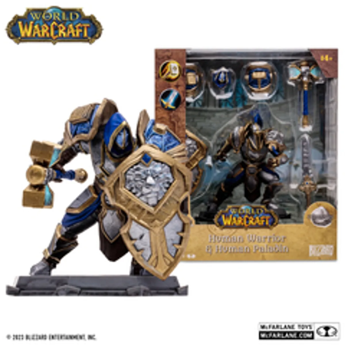 Фигурка McFarlane Toys World of Warcraft: Human Warrior & Human Paladin (Common)