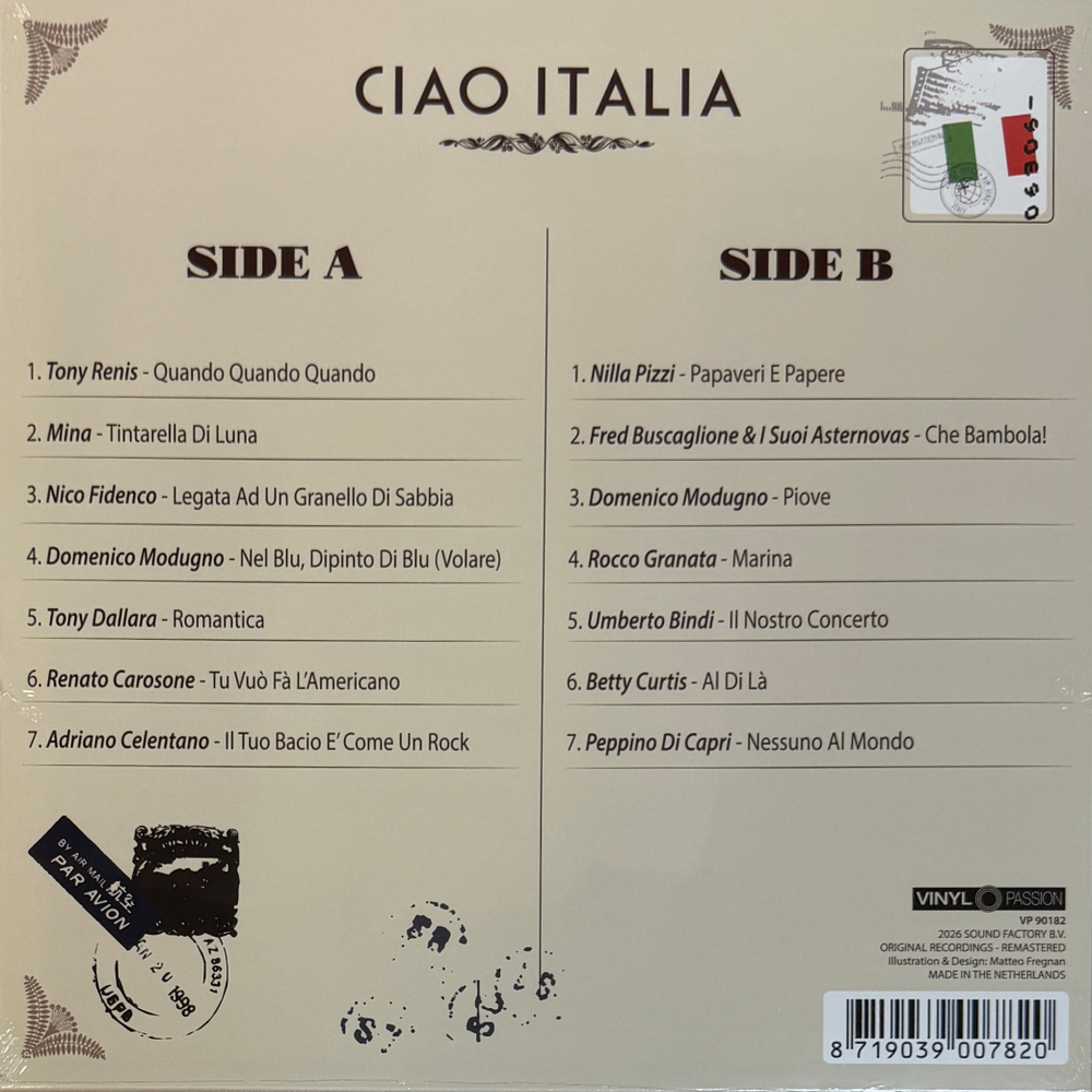 Сборник Ciao Italia (Голландия 2026г.)
