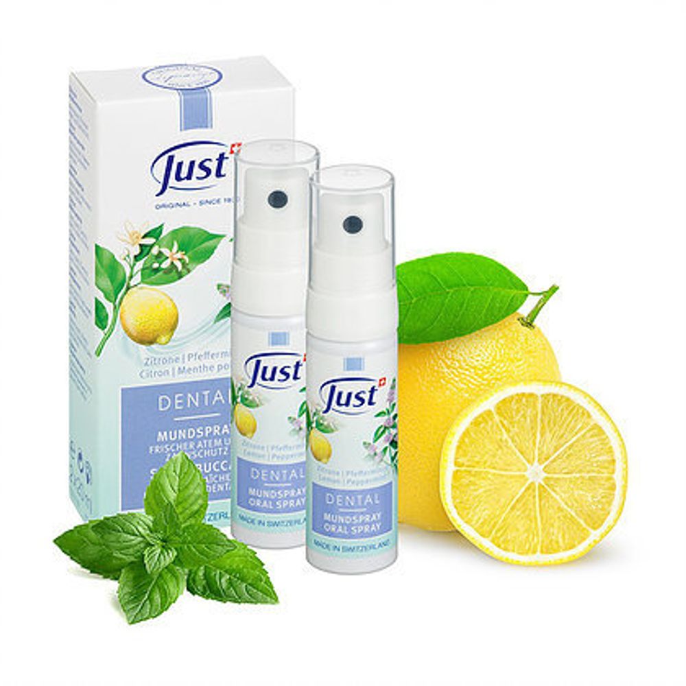 Набор из 2-х спреев для полости рта JUST Zitrone Limone  Dental 2*18 мл