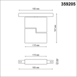 359205 SHINO NT23 171 черный Трековый светильник для низков. шинопровода IP20 LED 3000К 10W 48V 800Лм FLUM